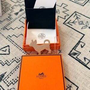 Hermès Orange Box with Black Trim
